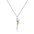 Mom and kid Necklace Gold