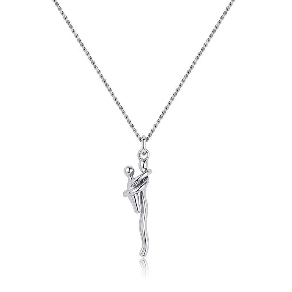 Mom and kid Necklace Silver