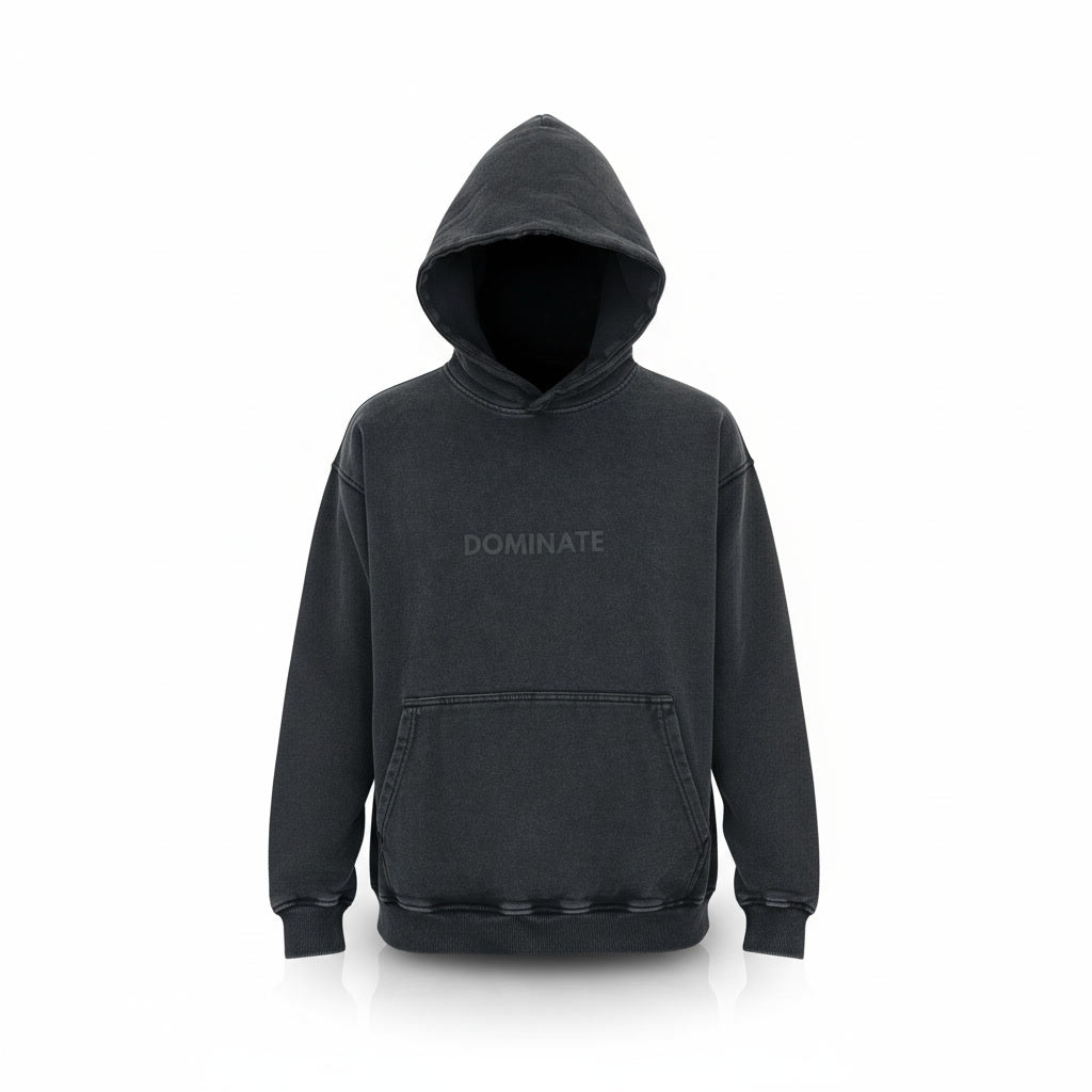 Black Hoodie Acid wash